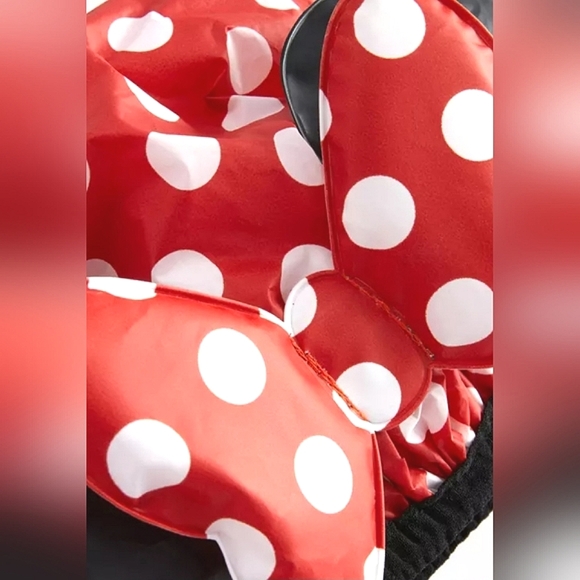 Disney Minnie Mouse Polka Dot  Bow Large Shower Cap - Picture 3 of 3